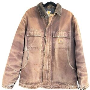 Vintage Carhartt C26 DKB Arctic Jacket Size Large Distressed Amazing